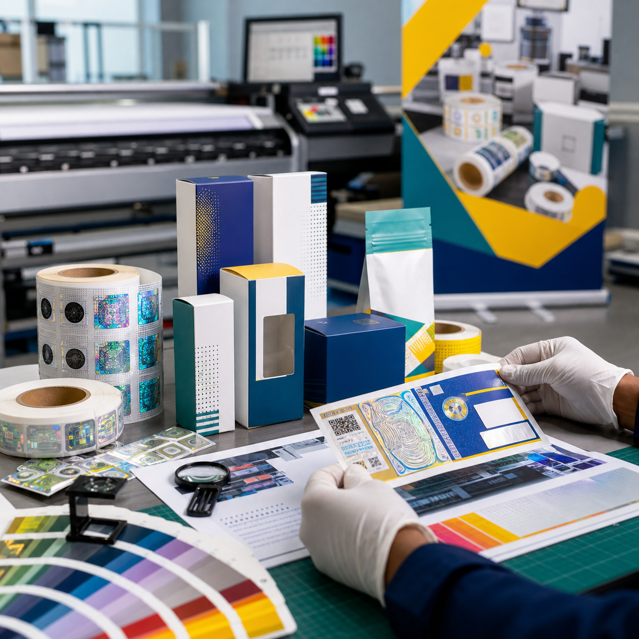 Active 8 secure printing and packaging capabilities