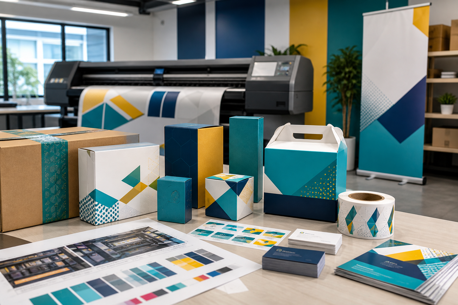 Custom packaging and printing samples